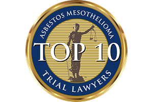 Asbestos Mesothelioma / Trial Lawyer / Top 10 - Badge