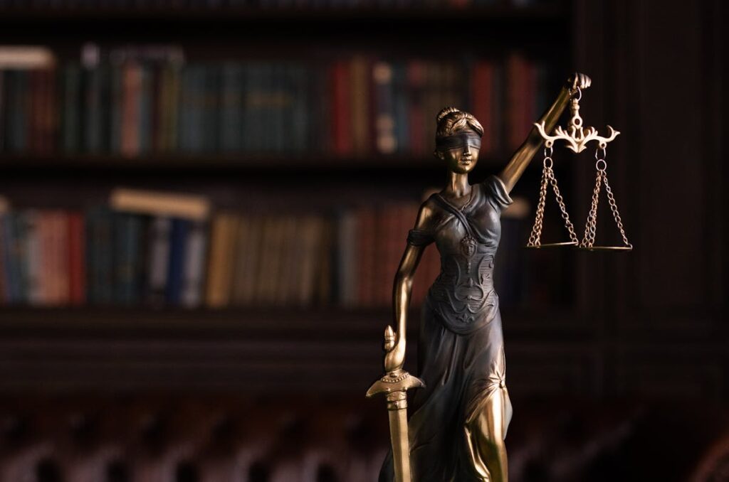 Lady Justice and a Gavel
