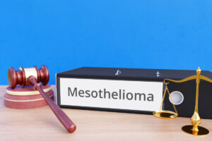 Mesothelioma ā Folder with labeling, gavel and libra ā law, judgement, lawyer
