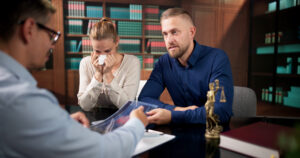 Lawyer Reviews Hospital Records Thoroughly To Support Patient Injury Claim.
